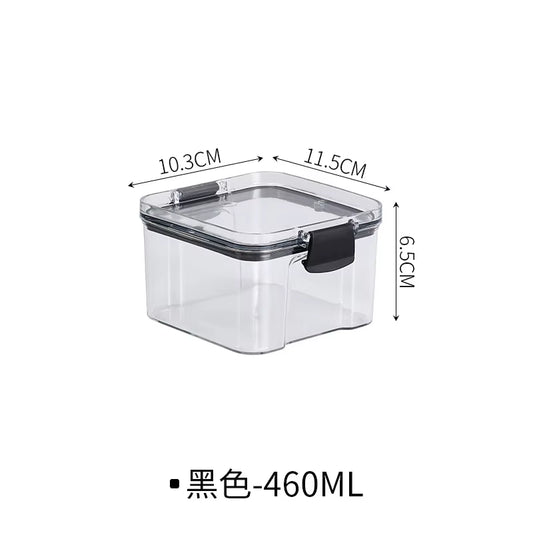 F5 Kitchen Refrigerator Storage Jar Box Mechanical Keyboard Switch Storage Box Plastic Sealed Jar Snack Tea Storage Jar Gadgets